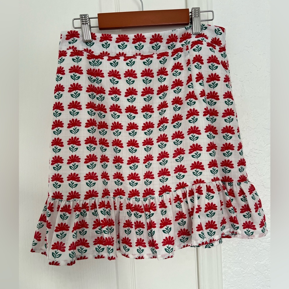 Button-Down Ruffle Mini Skirt | M - Picture 3 of 8